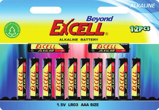 : 703 Dfp: 10 Pris 20,80 kr/st Excell Beyond AAA 10+2-pack Art.