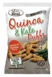 Quinoapuffar Vit cheddar 113 g 43 64 mån Quinoa & kale puffar Vit cheddar & jalapeno 113 g 430 64