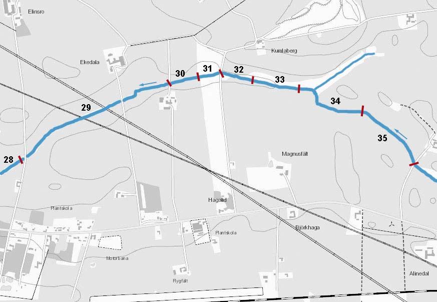 sträckor, 15-28 i Välabäcken