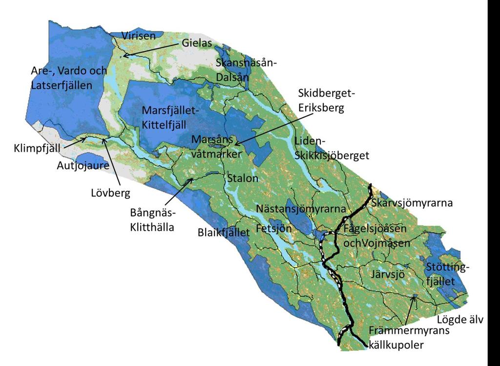 Riksintresse för naturvård inom Vilhelmina kommun: För samtliga riksintresse för naturvård i Vilhelmina kommun finns samlad information i form av faktablad på länsstyrelsens hemsida.