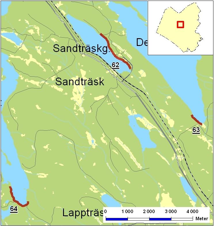 Sandträsk Degervattnet Sandträsk är beläget ca 4 mil norr om Boden.