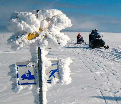 Terrängfordon DU FÅR Köra motorfordon som skoter på snö, håll dig gärna till leder. Köra motorcrosscykel och fyrhjuling på leder eller banor som är avsedda för det.