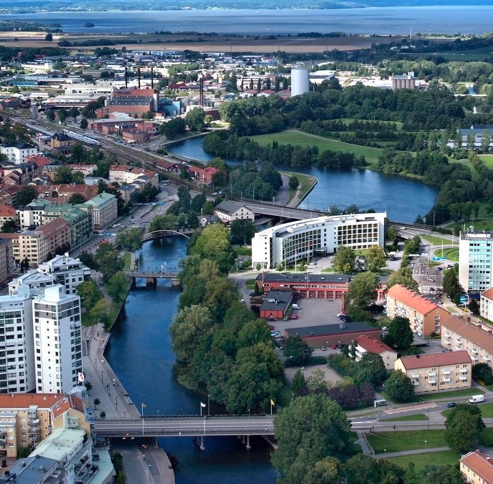 En del av regionen East Sweden 450 000 invånare 45 000