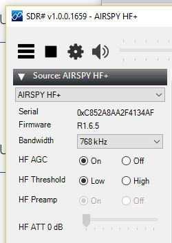 m Installera serverprogrammet och drivrutinerna för Airspy HF+ m Delvis måste man kompilera koden m Editera spyserver.config -filen med sudo nano spyserver/ spyserver.