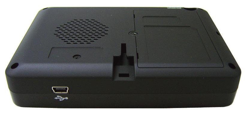 Översikt över enheten 9 7 8 På undersidan finns följande knappar och reglage: 7 USB-anslutning 8