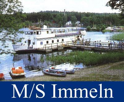 Kryssning på Immeln 26 juli Följ med till Sjön Immeln som ligger i norra Skåne. Båten M/S Immeln tar oss på en rundtur på 2,5 timme. Båten avgår 12.00 och vi beräknar att vara i land 14.