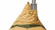 Våra tält har en stor fördel i blåst, då formen är symmetrisk med låg tyngdpunkt. Detta gör dem stabila i hård vind. 5.