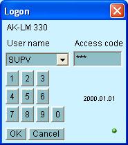 Starta Service Tool programmet Logga in med användarnamn SUPV Första gången som Service Tool ansluts till en ny version av en regulator kommer start av Service Tool att ta längre tid än vanligt medan