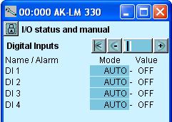 AUTO MAN AV MAN PÅ Utgången kontrolleras av regulatorn Utgången tvångsstyrd till position AV Utgången tvångsstyrd till position PÅ Tryck + knappen för att gå till nästa sida 4.