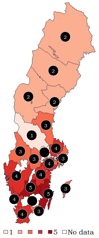 3.5.1. Antal anbud När trafikhuvudmännen fick rätt att upphandla kollektivtrafik med buss blev konkurrensen intensiv.