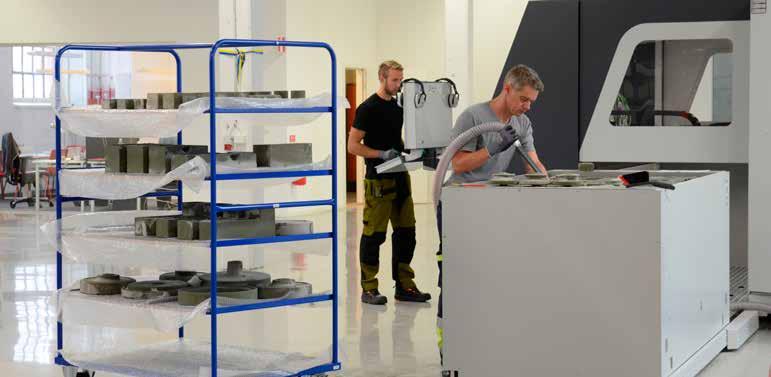 Foto: Martin Wänerholm Automatisering ska ge en bättre arbetsmiljö vid 3D-printning.