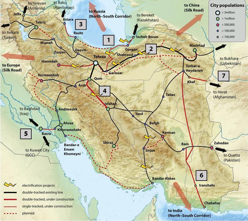 överstiger 7 miljoner. Teheran ligger i nord centrala Iran, söder om Kaspiska havet, se figur 2. Figur 2.