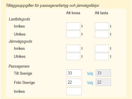 Rapportörer med anlöp till Göteborg kan välja