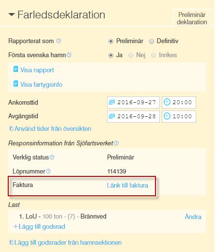 Kontrollera att meddelande om att deklarationen har mottagits kommer.