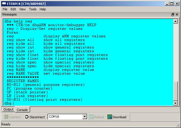 Kommandot show/change register (reg) Laboration 1 Kommandot används för att visa eller ändra innehåll i processorns register.