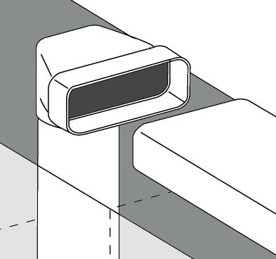 THERMEX rekommenderar att avståndet mellan spishäll och filter inte är större än 3 meter. Undvik 90 -vinklar så långt det är möjligt.