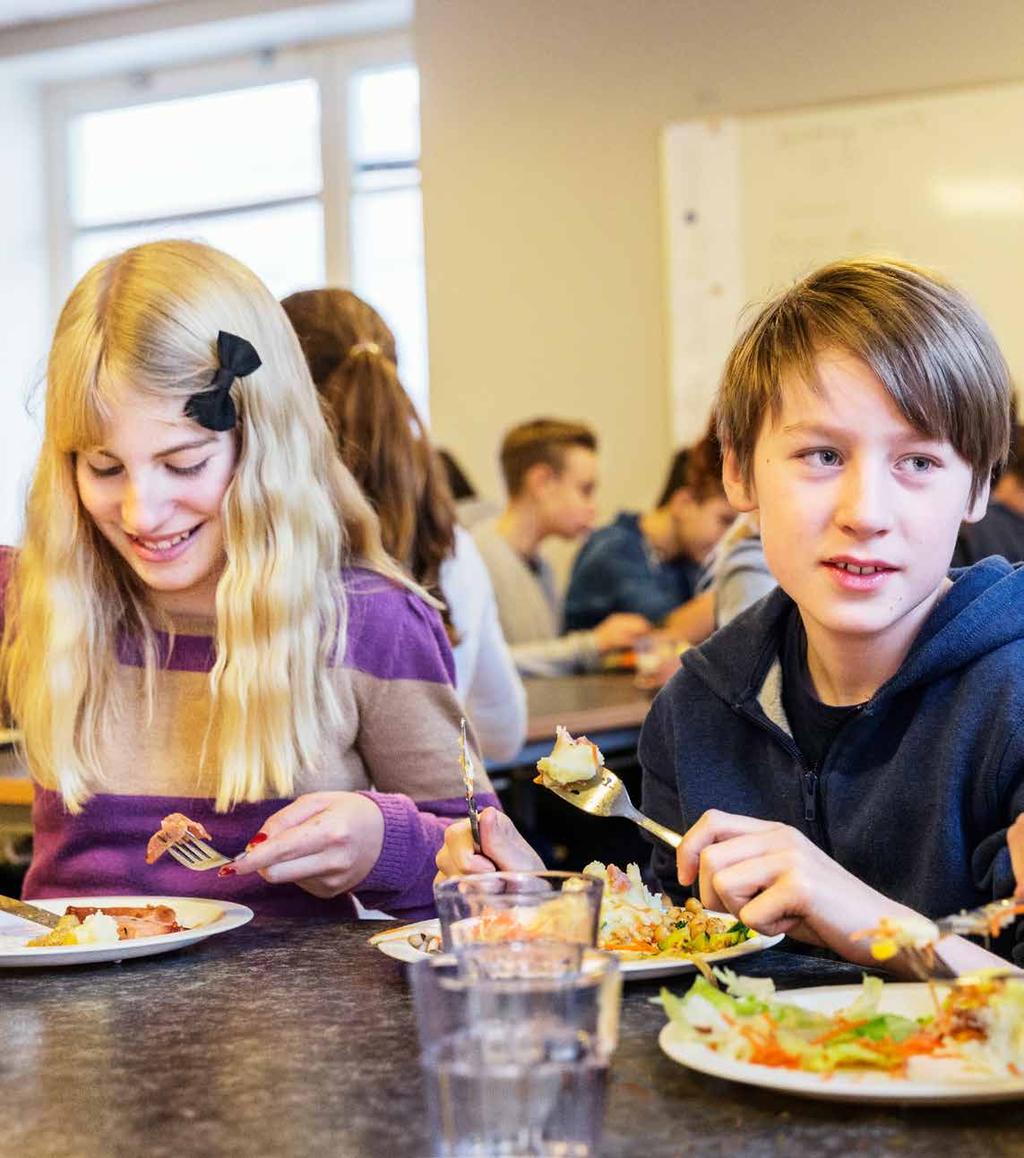 TRIVSAM Trivsamma måltider En bra skolmåltid är inte bara maten på tallriken utan även i hög grad upplevelserna från mötet med personal, andra elever i restaurangen och rummets utformning,