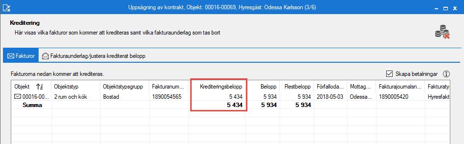 på fakturan.