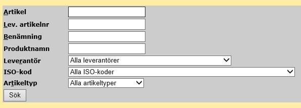 Sida 8 (14) Fylla på eget lager Beställa hem till eget lager 1. För att beställa klicka du på Sök artikel i menyn ute till höger. 2 2.