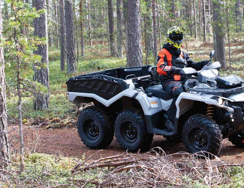 Can-am Outlander 6x6 Mer skördare än traktor Klarar sig denna best med mindre motor än tusen kubik?