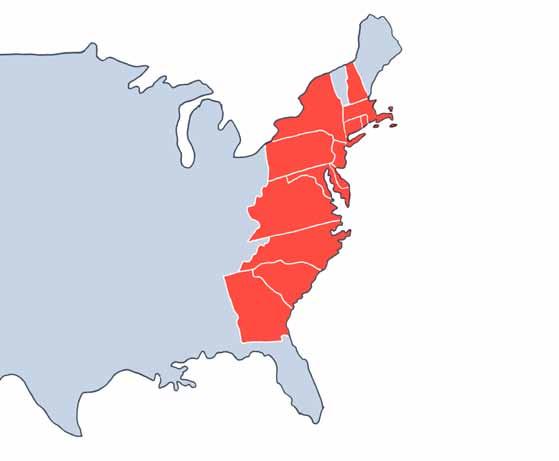 Vilda västern USA blev ett allt större land efter att de tretton kolonierna blivit självständiga.