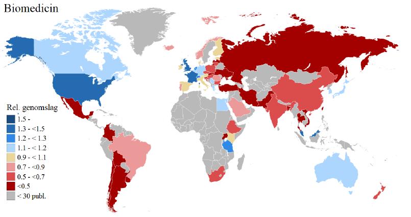 Antal svenska artiklar som skrivits i samarbete med olika länder Observerat/förväntat samarbete 800 Biome dicin 600 400 200 Antal artiklar per år 0 Frankrike Danmark USA Storbritannien Tyskland