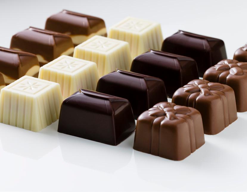 Produkter för varje kundbehov Våra produkter och värdeskapande lösningar ger kunderna möjlighet att särskilja sina choklad- och konfektyrprodukter för att vinna kunder.