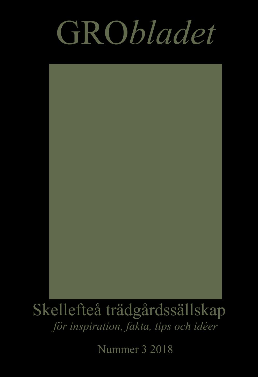 N GRObladet Skellefteå trädgårdssällskap för