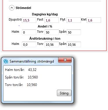 Strömedel I normalfallet räknar VERA med att halm används som strö.