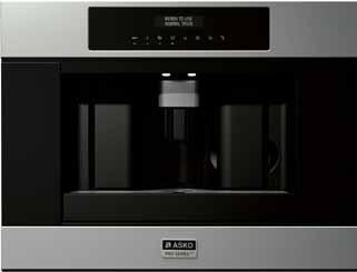 Kaffemaskin Perfekt resultat ASKO Craft-kaffemaskinen lagar utsökt espresso, svart kaffe, cappuccino eller caffè latte gång på gång.