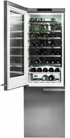 Tillbehör nnövre kåpa AC212S (577037) för montering av vinkombin RWFN2684SL tillsammans med R2684SR i en perfekt vincenterlösning 39 195 Kr R2684SR Fristående kyl Färg: Rostfritt stål