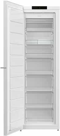 60 64 cm FN2283W Frysskåp Vit Mått (H B D): 185 60 64 cm nnenergiklass: A++ nnnettokapacitet för frys: 243 L nnstjärnklassificering: 4 nnsäkerhetstid vid strömavbrott: 15 timmar nnfryskapacitet: 18