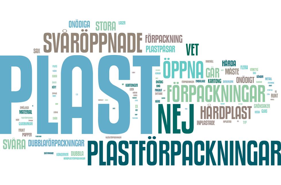 Förpackningar av plast irriterar extra mycket FRÅGA: Finns det några förpackningstyper som