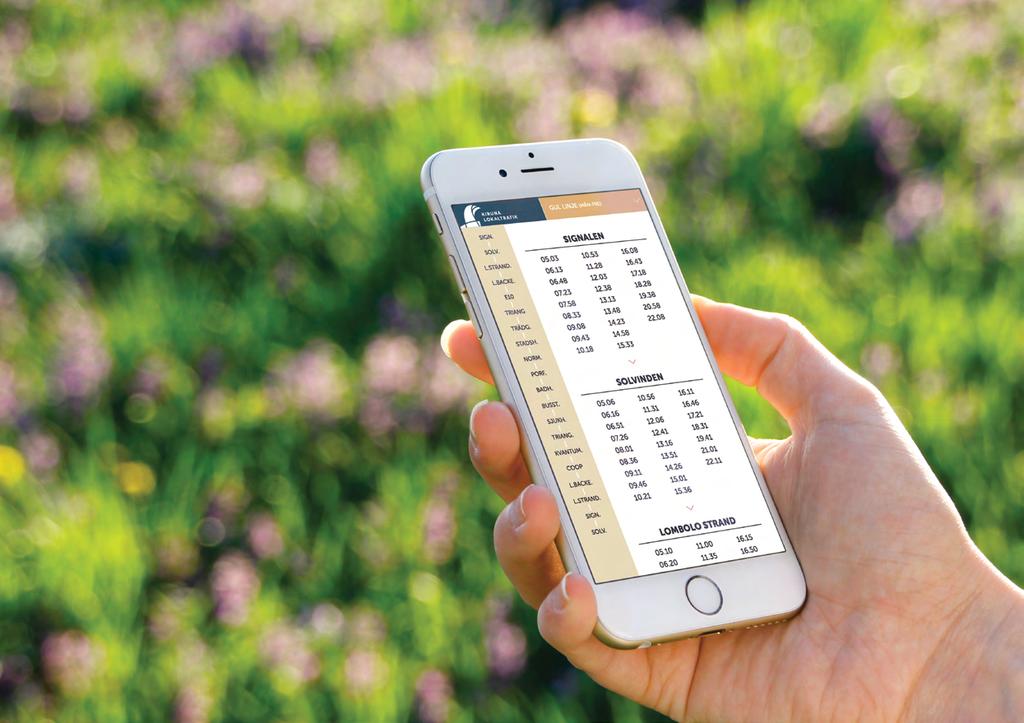 Bussen i mobilen! Tidtabeller och linjesträckningar direkt i din mobil, läsplatta eller på webben.