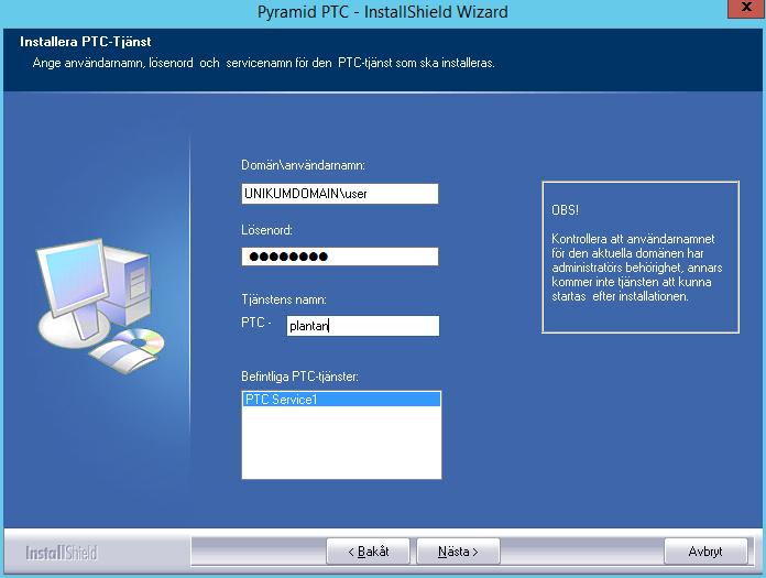 Pyramid Traffic Controller (PTC) PTC administrerar uppdrag i rutin 850 PTC Monitor och körs som en Windows-tjänst.