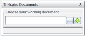1. I dokumentverktygslådan, kontrollera att TI-Nspire -dokumentfönstret är öppet. 2. Klicka på.