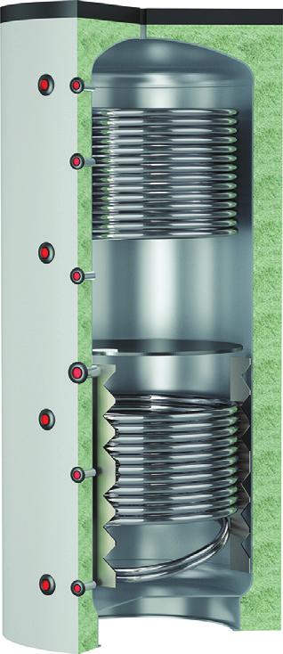 SLINGOR 2 st värmeslingor, formbart stål. KAPACITET (SLINGOR) Se sida 20. MATERIAL Stålkonstruktion med exteriörfärg. ISOLERING Modell 500: Hård formsprutad ekologisk PUR.