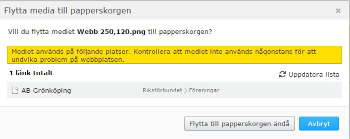 Tips! Försök tänka logiskt när ni skapar era mappar - så att alla hittar dem. "Släng" inte bara upp mappar hej vilt. Ett förslag är att skapa samma struktur som sidorna i navigationsfönstret har.