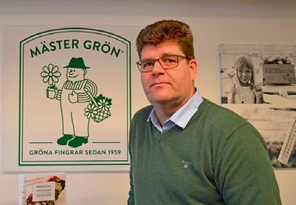 Där träffade jag Nils Palmgren, som är vd sedan 2013. Han har haft blommor och grönsaker runt sig ända sedan barndomen.