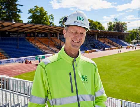 VÄLKOMMEN Ny platschef i växande Uppsala NOTIS Gränby friidrottsarena i Uppsala får ny läktare REDAN I UNGA år var Thomas Gustafsson helt säker på vad han skulle jobba med och efter fyra år på