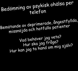 Några frågor att ta upp idag Michael Rangne Överläkare, specialist i psykiatri, utbildningsansvarig Norra Stockholms Psykiatri Michael.rangne@telia.com Sept 2010 1.