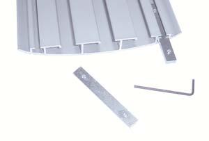 Golvkanal - Aluminium - Flex Golvkanal - Flex: Kablaget läggs in ovanifrån.