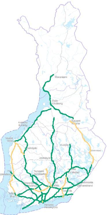 Den preliminära ruttanalysen fortskrider Inleddes med riksvägnätet, därefter övriga vägar enligt behov Kundernas åsikter efterfrågas om vilka rutter som behövs Trafikverket koncentrerar sig på långa