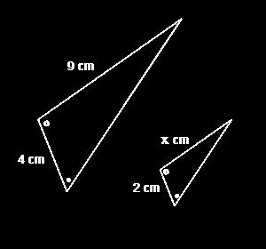 Geometri likformiga trianglar 1. Beräkna höjden x i figuren nedan. 6. Beräkna sträckan x:. Beräkna x 7. Beräkna sträckan x. En triangel med basen 4 cm och höjden 6 cm är likformig med en triangel med höjden 0 cm.