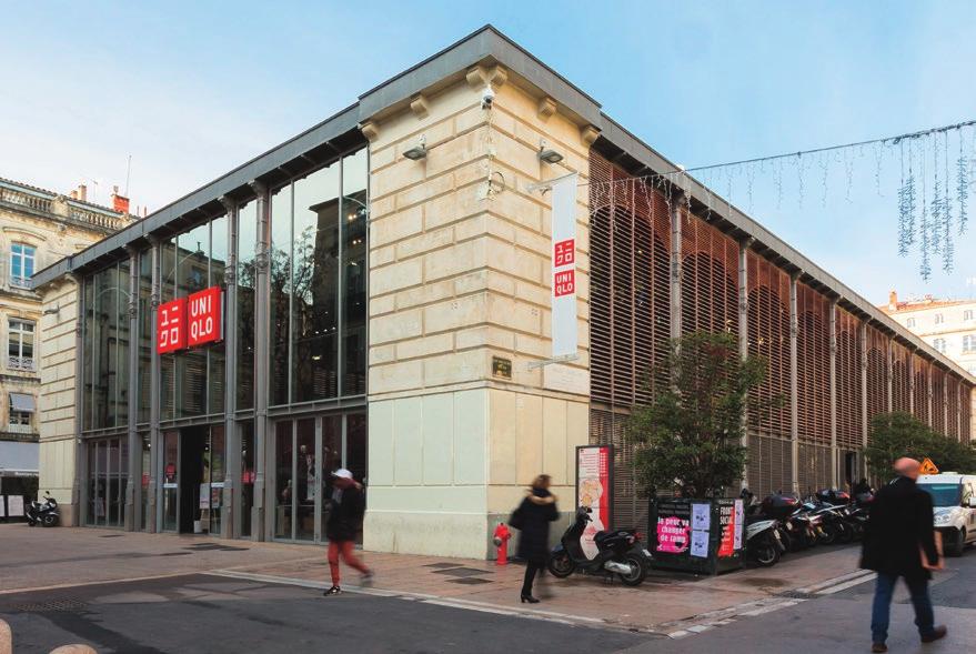 UNIQLO:s butik i Montpellier Montpellier är en av Frankrikes framstående städer som stammar från medeltiden.