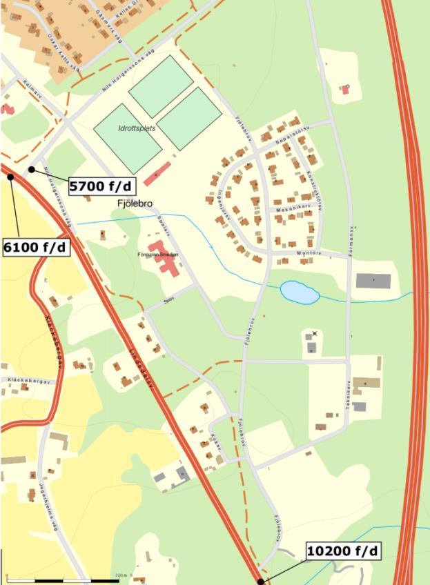 4.1.1 Förutsättningar 4.1.1.1 Trafikmätningar Under hösten 2016 har ett antal kompletterande trafikmätningar gjorts i anslutning till planområdet. Dessa redovisas i figur nedan. Figur 9.