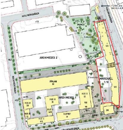 Projektet Mariehäll 1:10 ägs av staden och del av fastigheten markanvisades till AB Stockholmshem för ca 150 lägenheter av exploateringsnämnden 3 april 2014.