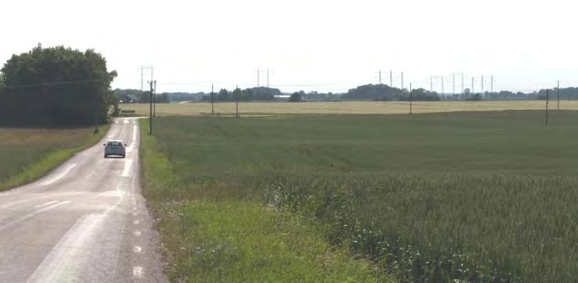 HYLLINGESLÄTTEN Ett storskaligt, flackt och kraftigt uppodlad landskap Spridda gårdar med lövträdslundar, strukturen har sitt ursprung i 1800 talets