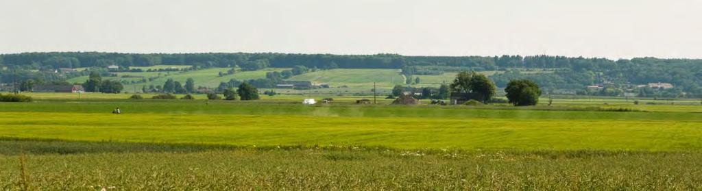 Hus i grupper längs små vägar Småskalig karaktär, pittoreska miljöer.