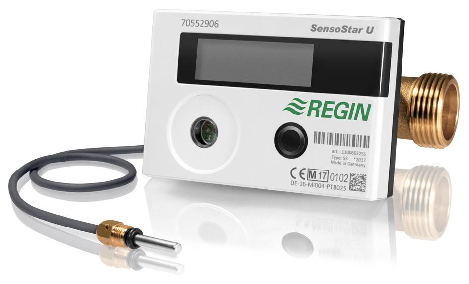 Revision 2018-11-15 Energimätare av ultraljudstyp Utvändigt gängade, kompakta energimätare med inbyggd flödesmätare av ultraljudstyp, avsedda för värme eller kyla.
